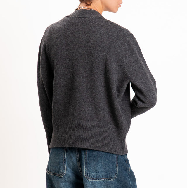 Motel-Cardigan 100% LANA SOFT - antracite