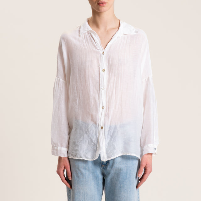 Motel-Camicia mussola - bianco