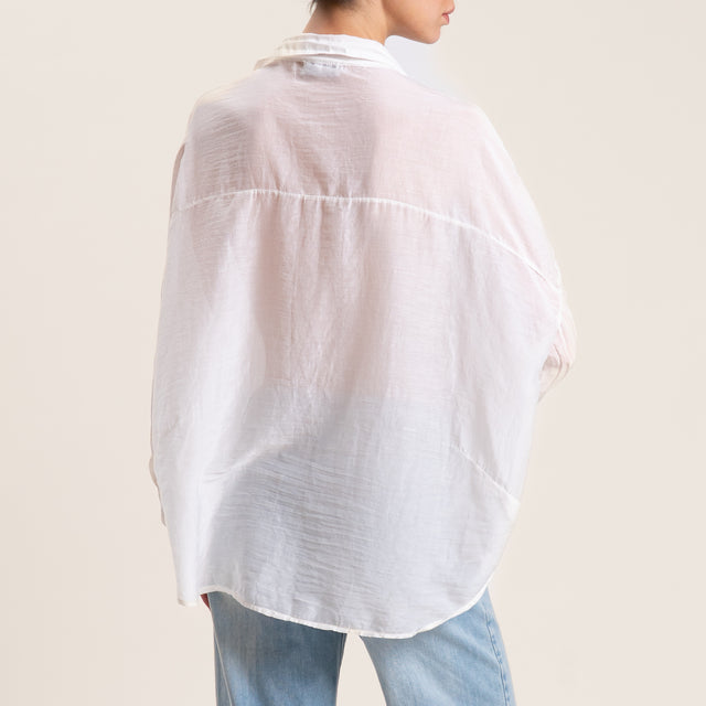 Motel-Camicia mussola - bianco