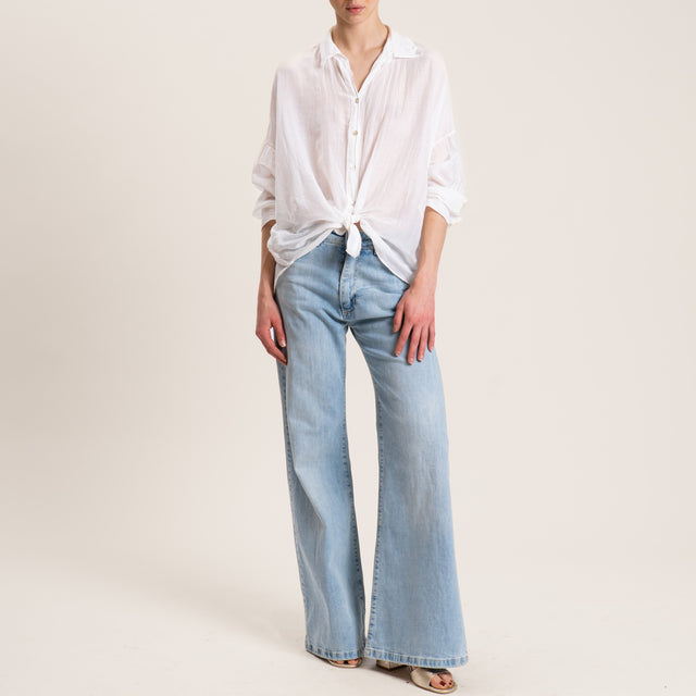 Motel-Camicia mussola - bianco