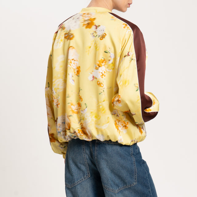 Motel-Bomber fantasia floreale banda laterale - mimosa/moro