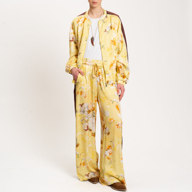 Motel-Bomber fantasia floreale banda laterale - mimosa/moro