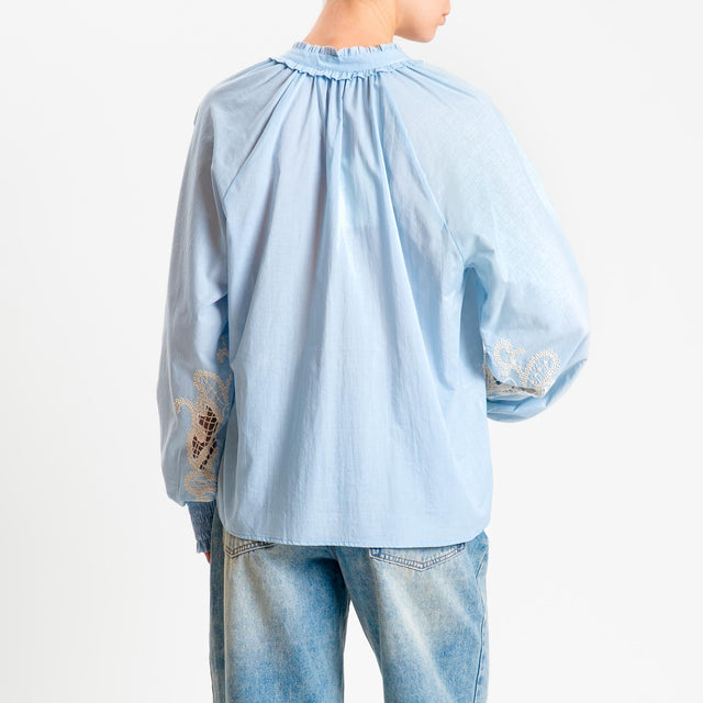 Motel-Camicia ricamata - cielo