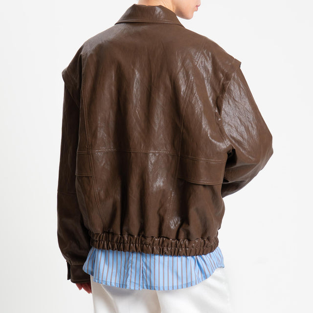 Motel-Bomber similpelle - cuoio