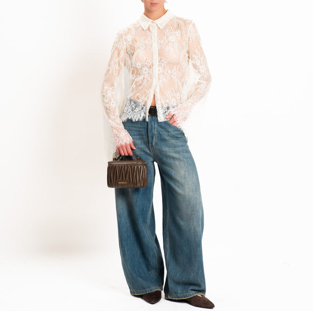 Motel-Lace shirt - cream