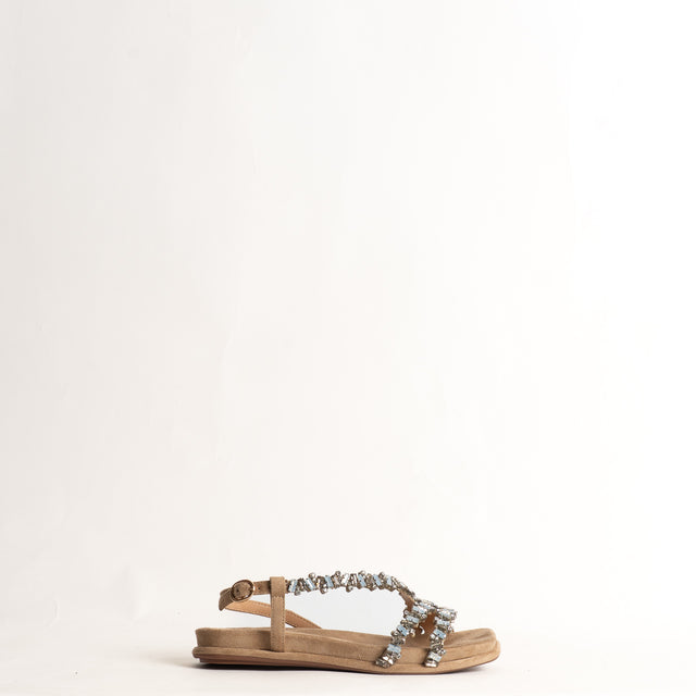 Ovyè-Sandalo dettaglio gioiello - beige