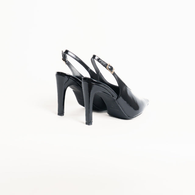Ovyè-Slingback con tacco - nero
