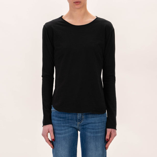 Zeroassoluto-T-shirt girocollo - nero