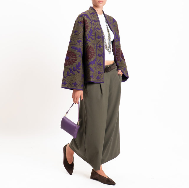 Dixie-Pantalone cropped - militare