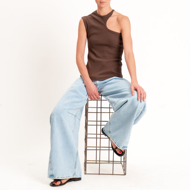 Philia Loft-Top cut out costine - choco