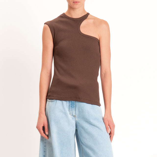 Philia Loft-Top cut out costine - choco