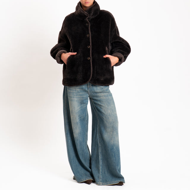 Philia loft-Cappotto ecomontone - moro
