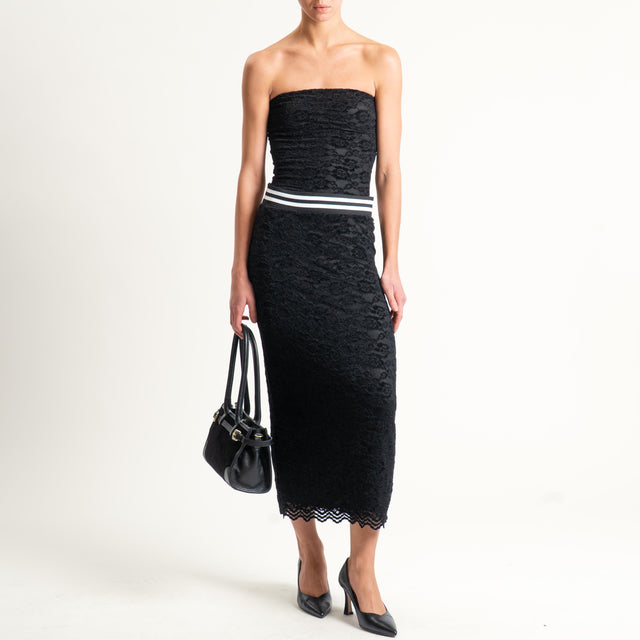 Philia Loft-Body in pizzo - nero