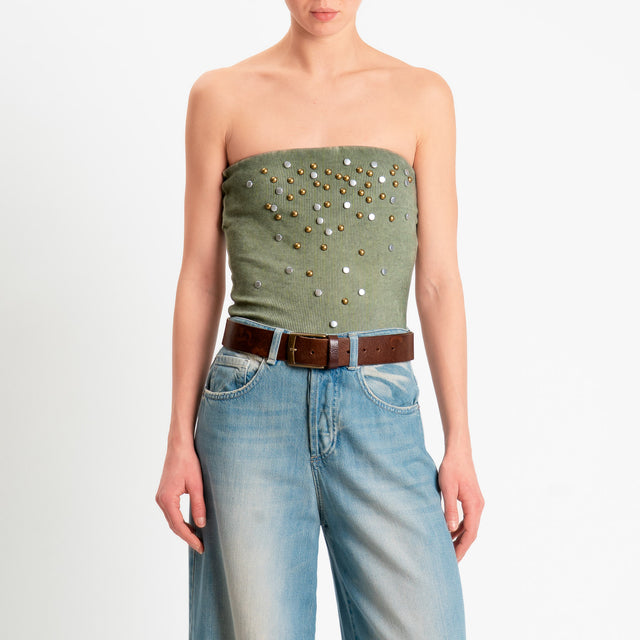 Philia Loft-Boby a costine con borchie - militare