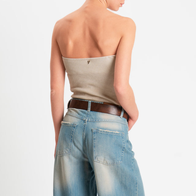 Philia Loft-Boby a costine con borchie - sabbia