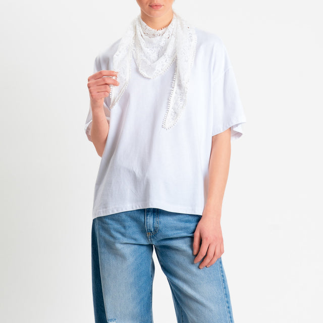 Philia Loft-T-shirt girocollo + fusciacca - bianco