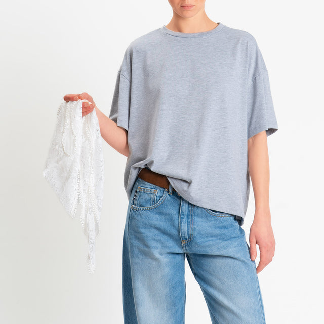 Philia Loft-T-shirt girocollo + fusciacca - grigio