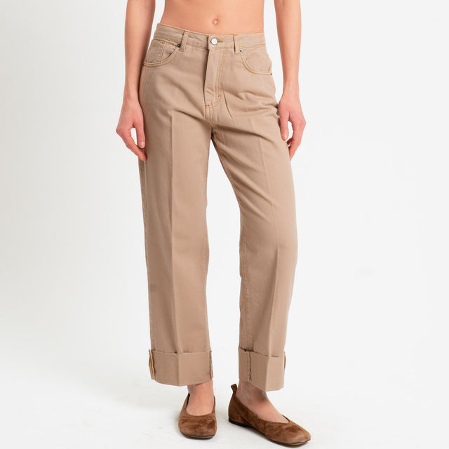 Philia Loft-Jeans taglio vivo straight fit - desert