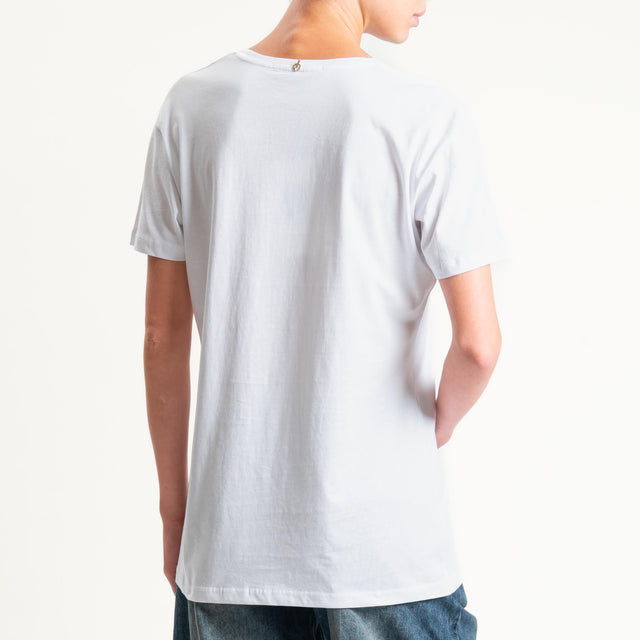 Philia Loft-T-shirt "MY MUM SAYS I'M COOL" - bianco