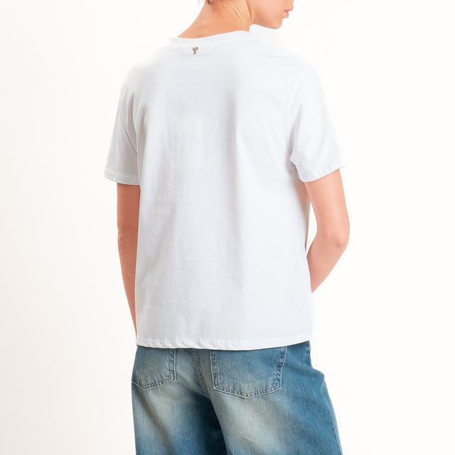 Philia Loft-T-shirt "TONICA COME IL GIN" - bianco