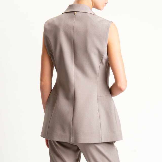 Philia Loft -Gilet con spille - fango