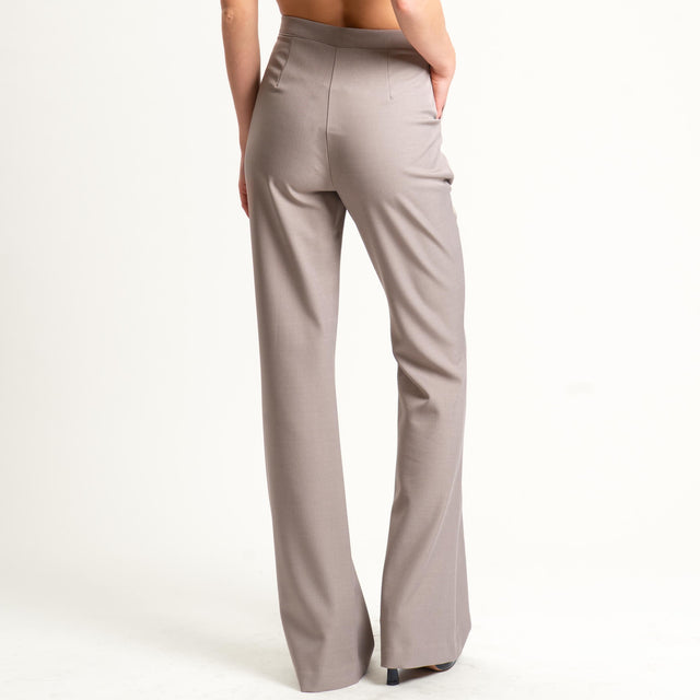 Philia Loft-Pantalone bootcut - fango