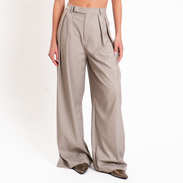 Philia loft-Pantalone wide leg con pinces - cacha