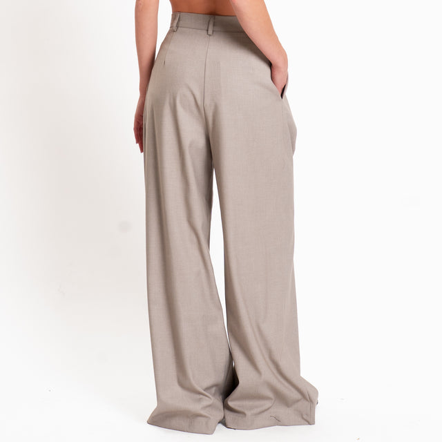 Philia loft-Pantalone wide leg con pinces - cacha