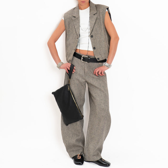 Philia loft-Gilet melange con spalline - grigio