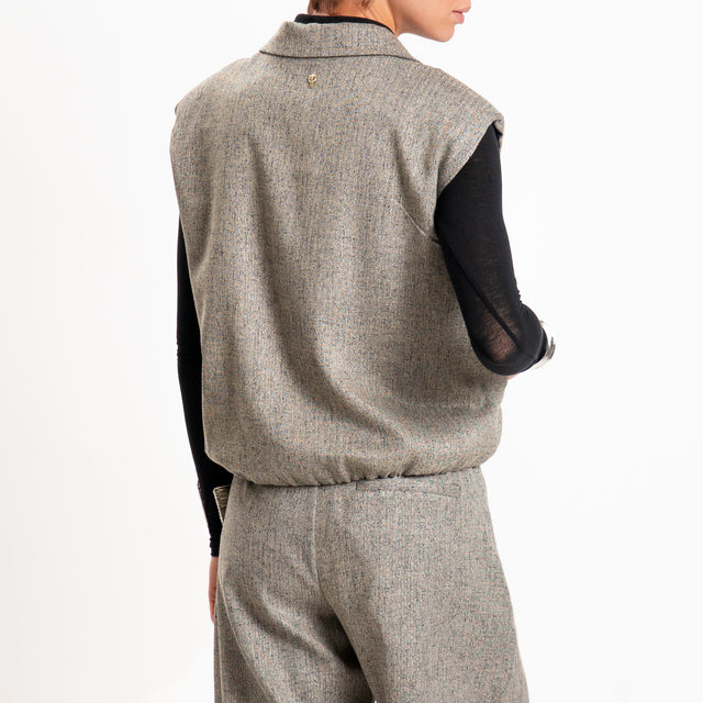 Philia loft-Gilet melange con spalline - grigio