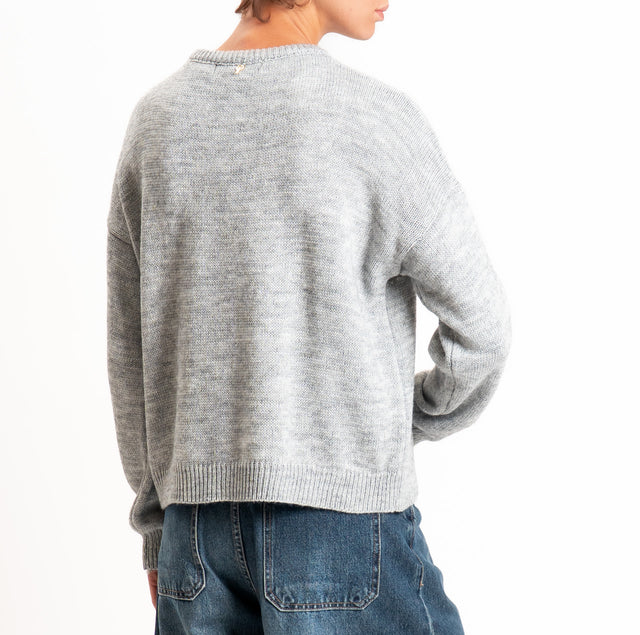 Philia loft-Maglia cartoons misto alpaca - grigio