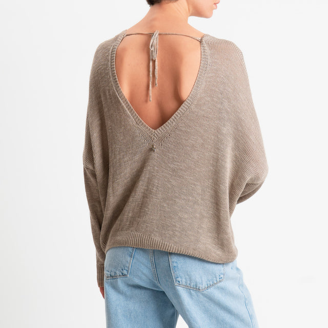 Souvenir-Maglia scollo v dietro - corda