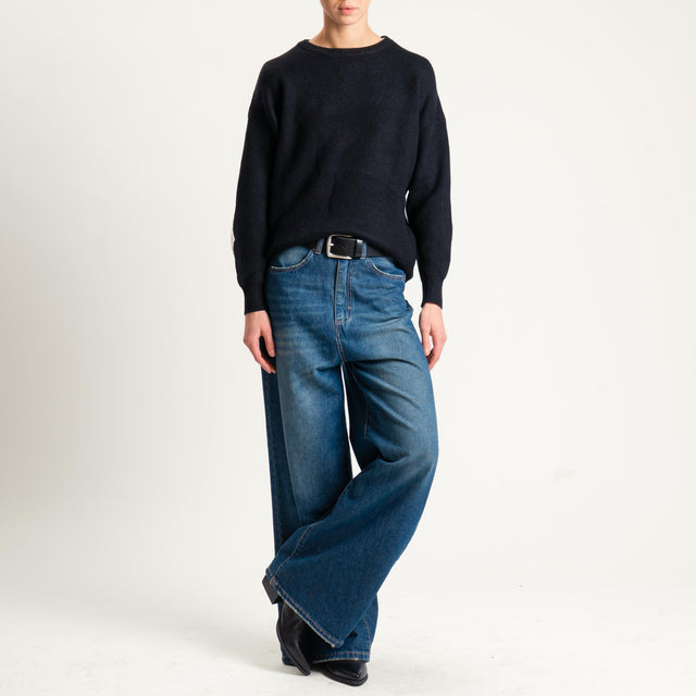 Souvenir-Maglia con patch dietro - nero