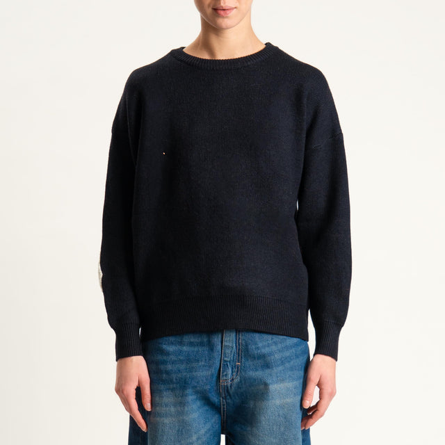 Souvenir-Maglia con patch dietro - nero