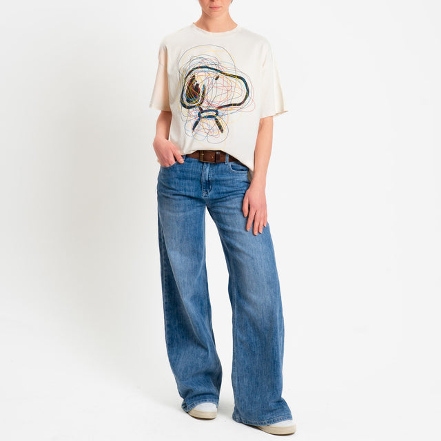 Souvenir-T-shirt stampa SNOOPY - burro