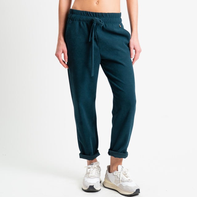 Souvenir -Pantalone con coulisse - verde bosco