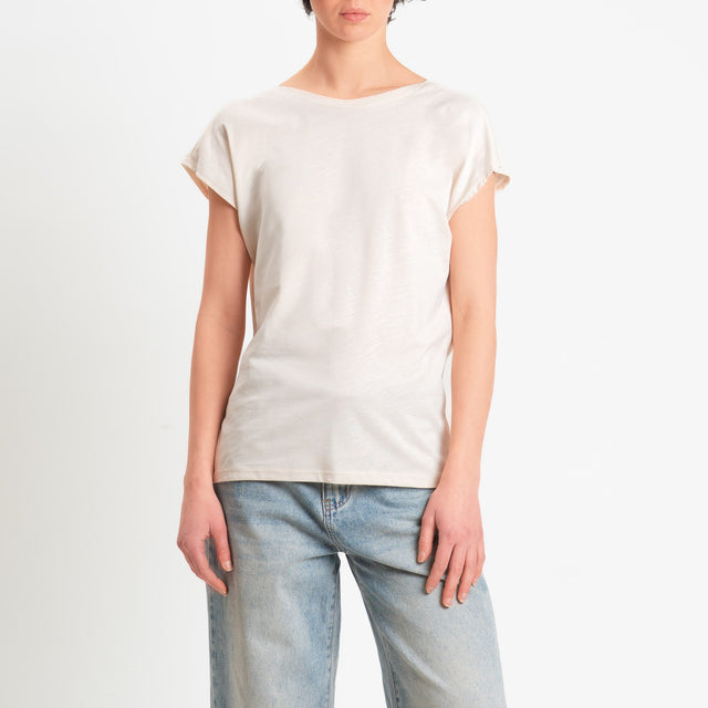 Souvenir-T-shirt scollo v dietro - ghiaccio