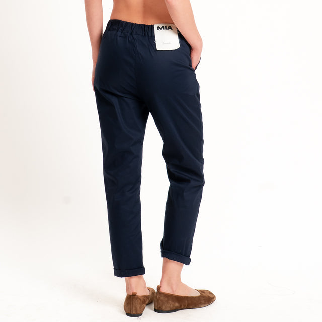 Souvenir-Pantalone MIA chino elastico dietro - blu