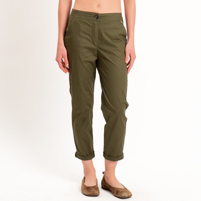 Souvenir-Pantalone MIA chino elastico dietro - militare