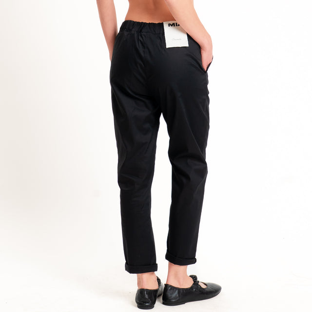 Souvenir-Pantalone MIA chino elastico dietro - nero