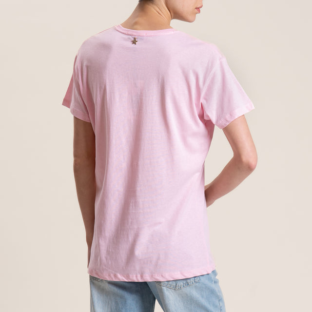Souvenir-T-shirt "chachachà" - rosa