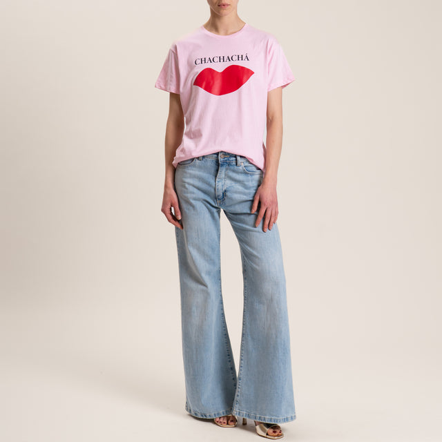 Souvenir-T-shirt "chachachà" - rosa