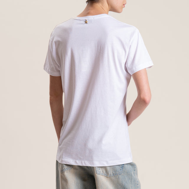 Souvenir-T-shirt "STRONG GIRLS CLUB" - bianco