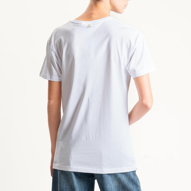 Souvenir-T-shirt " A VOLTE HO RAGIONE IO..." - bianco