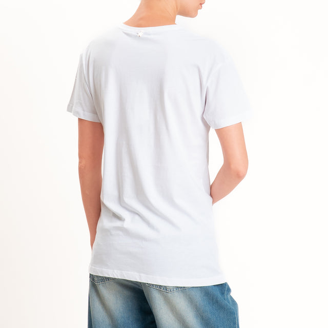 Souvenir-T-shirt "TONICA COME IL GIN" - bianco