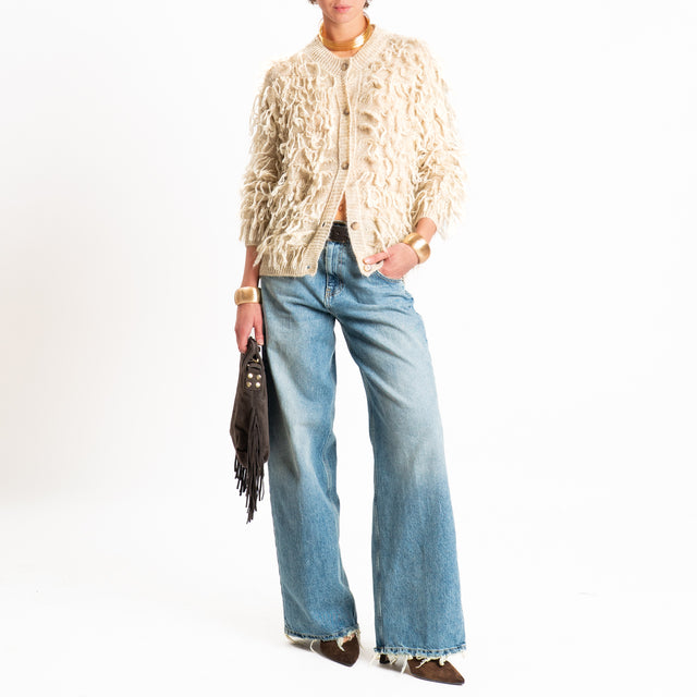 Souvenir-Cardigan mohair bottoni in osso - cacha