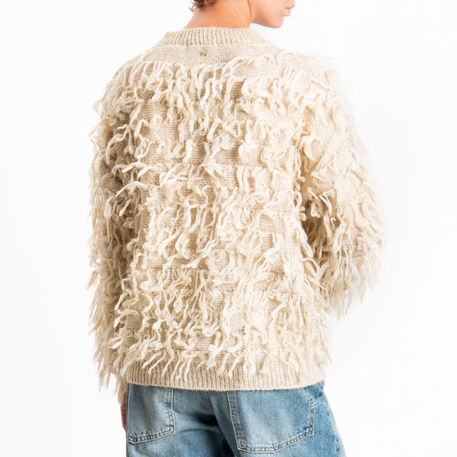Souvenir-Cardigan mohair bottoni in osso - cacha
