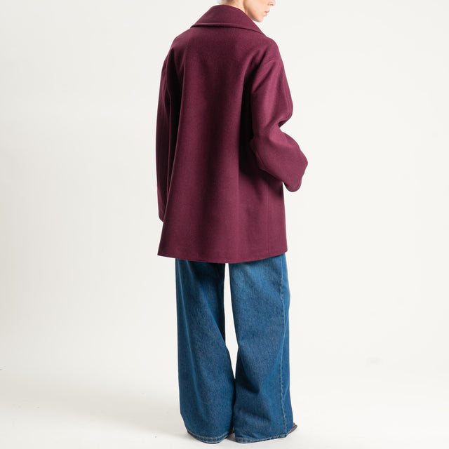 Souvenir- Cappotto misto lana - amarone