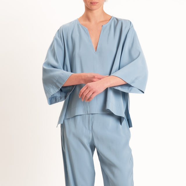 Souvenir-Completo Blusa + pantalone - azzurro