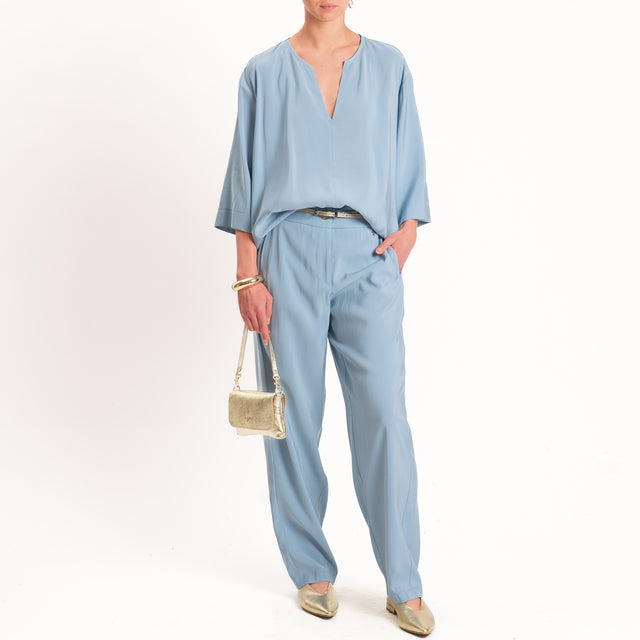Souvenir-Completo Blusa + pantalone - azzurro